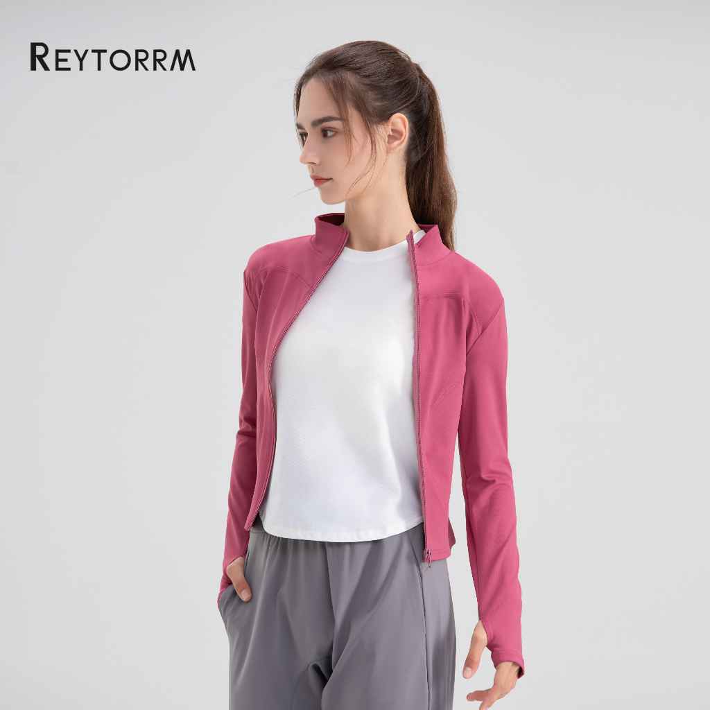 Jaket Olahraga Wanita Bernapas untuk Yoga dan Fitness