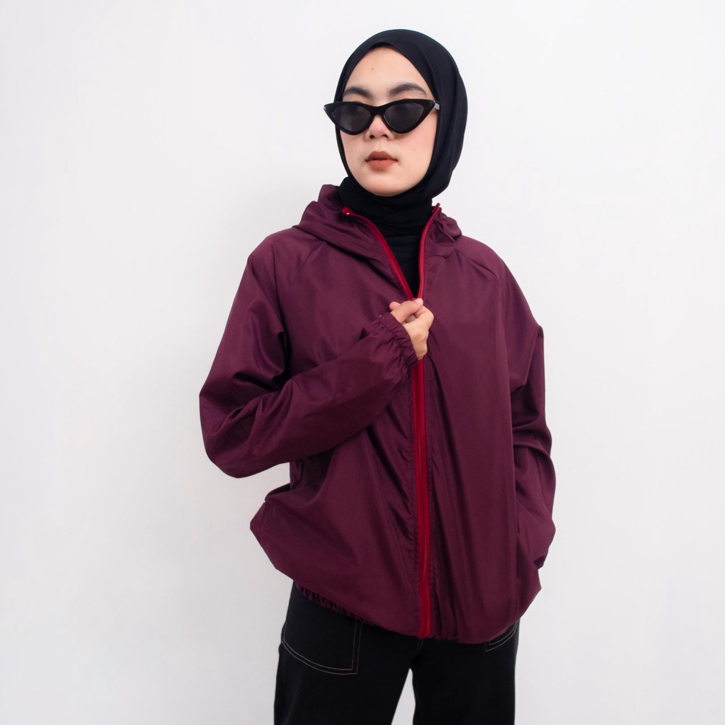 Jaket olahraga parasut unisex anti air