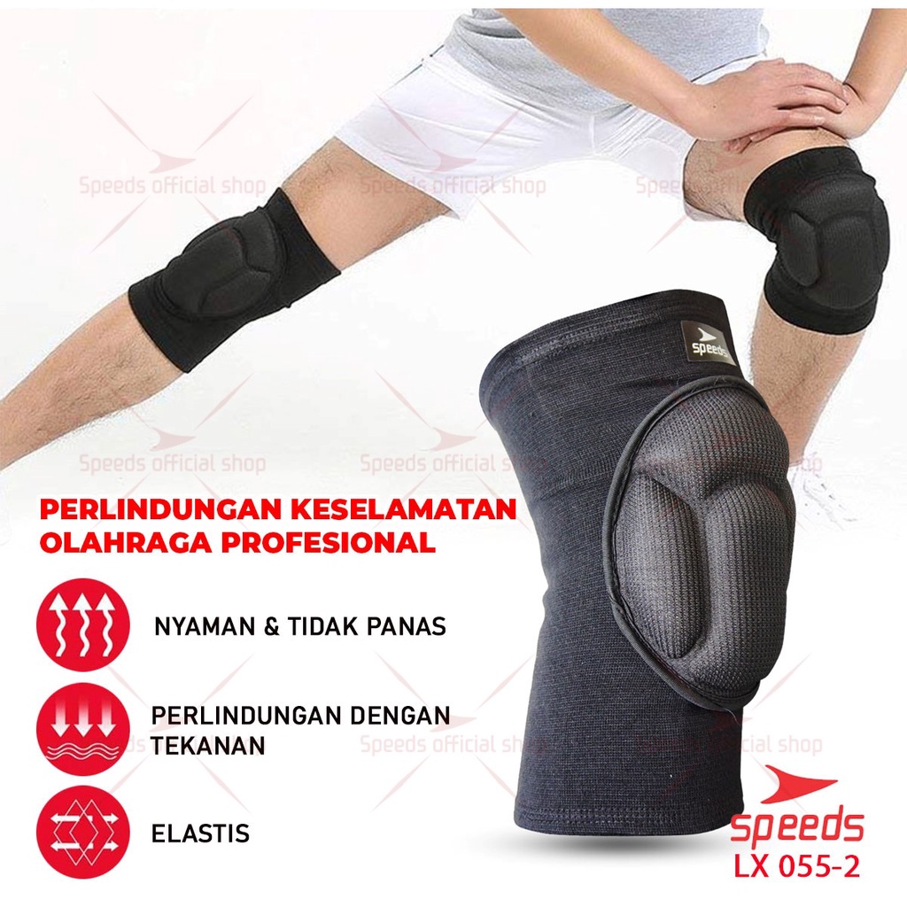 SPEEDS pelindung lutut fitness