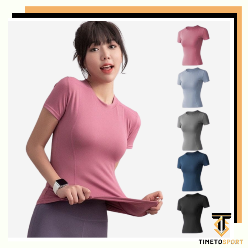 ulasan kaos lengan pendek yoga